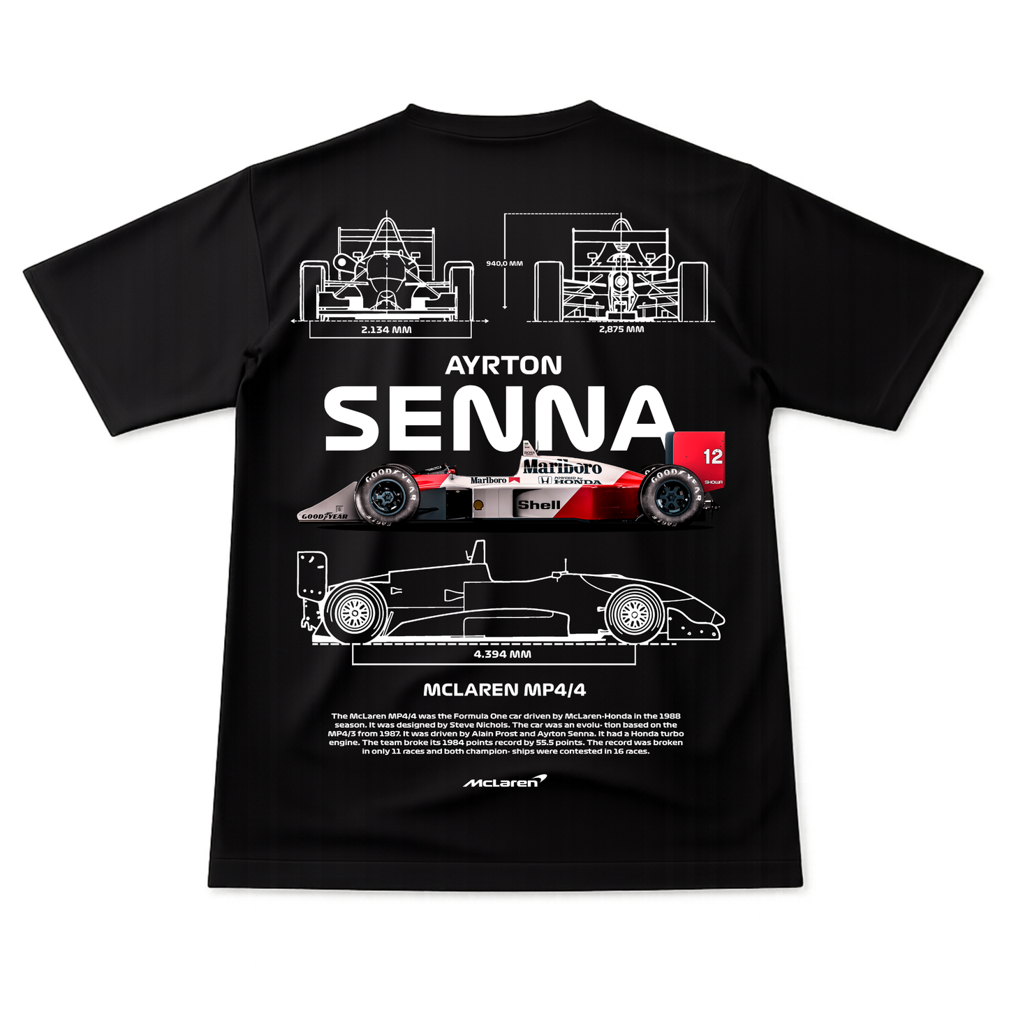 Playera Ayrton Senna-Monoplaza