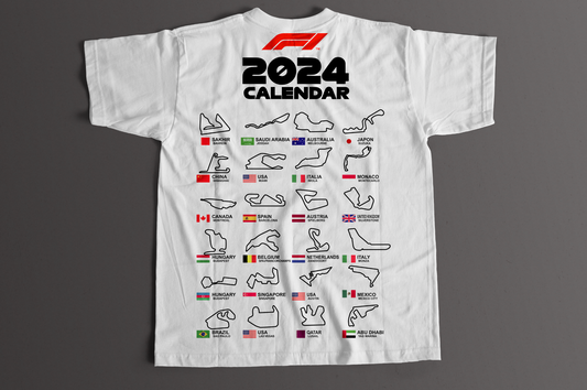 Playera Calendario F1 2024
