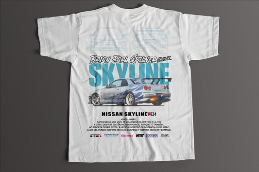 Playera Nissan GTR Brian
