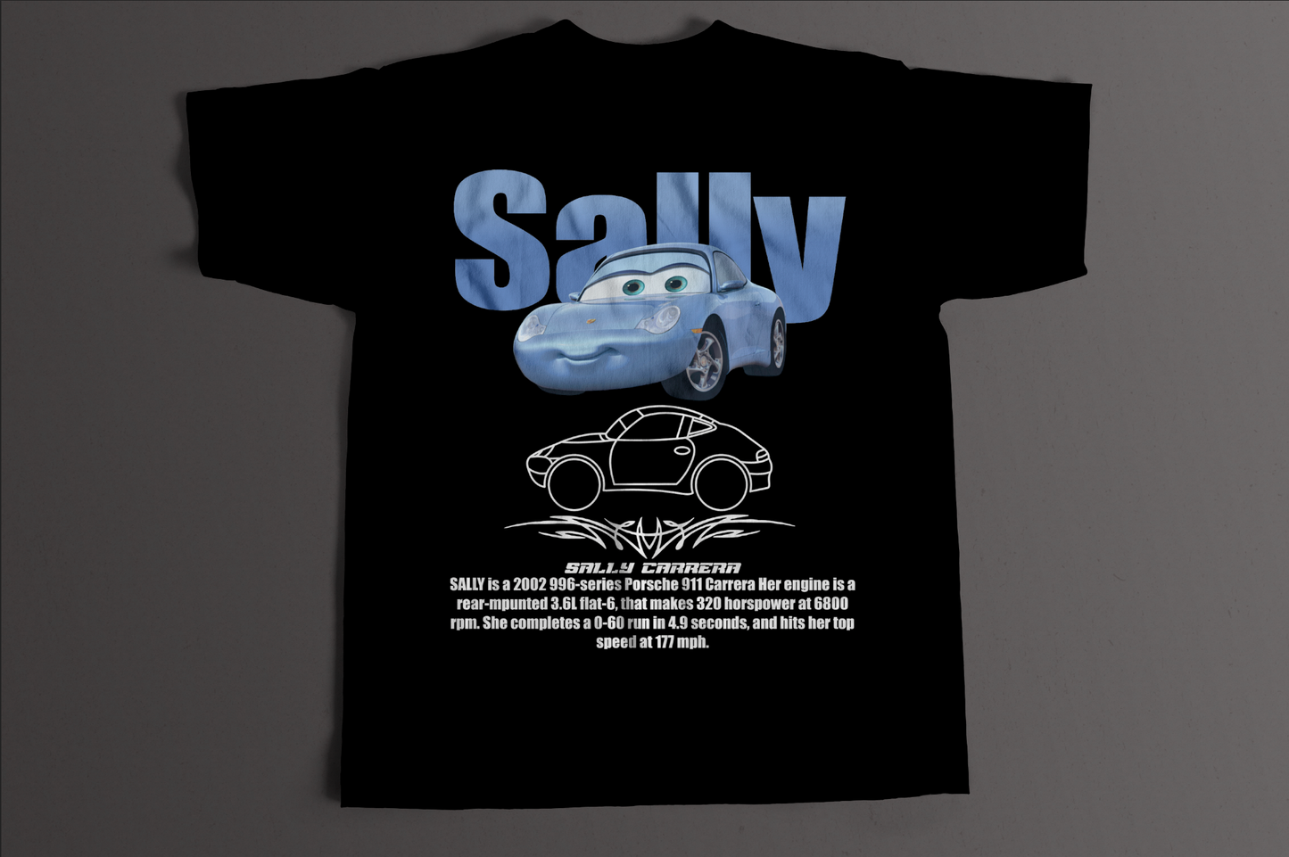 Playera Sally Cars tatuaje