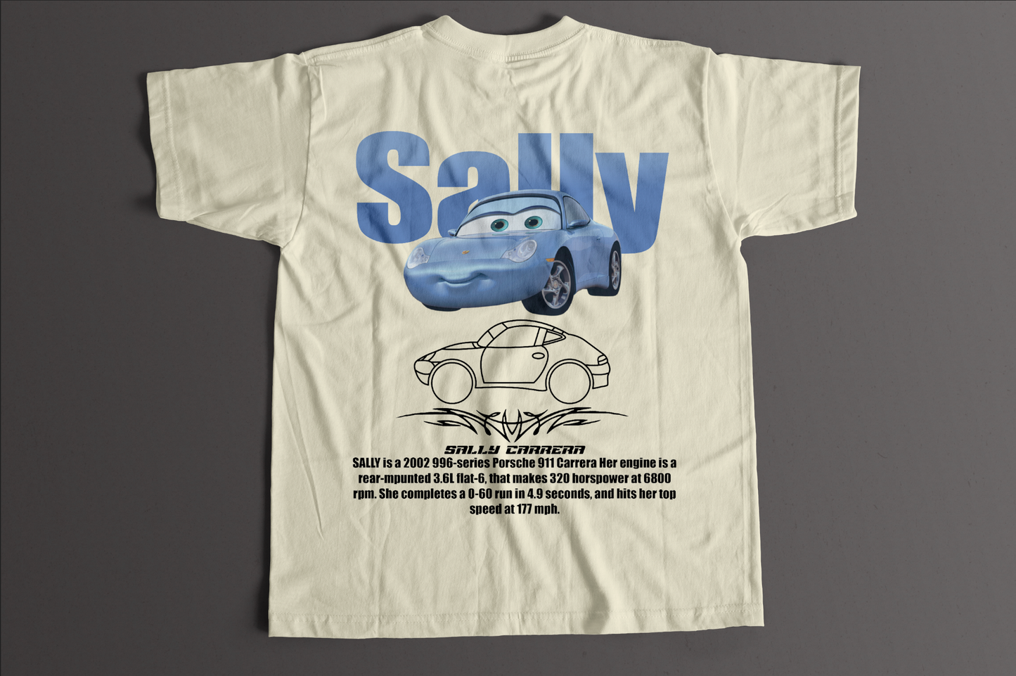 Playera Sally Cars tatuaje