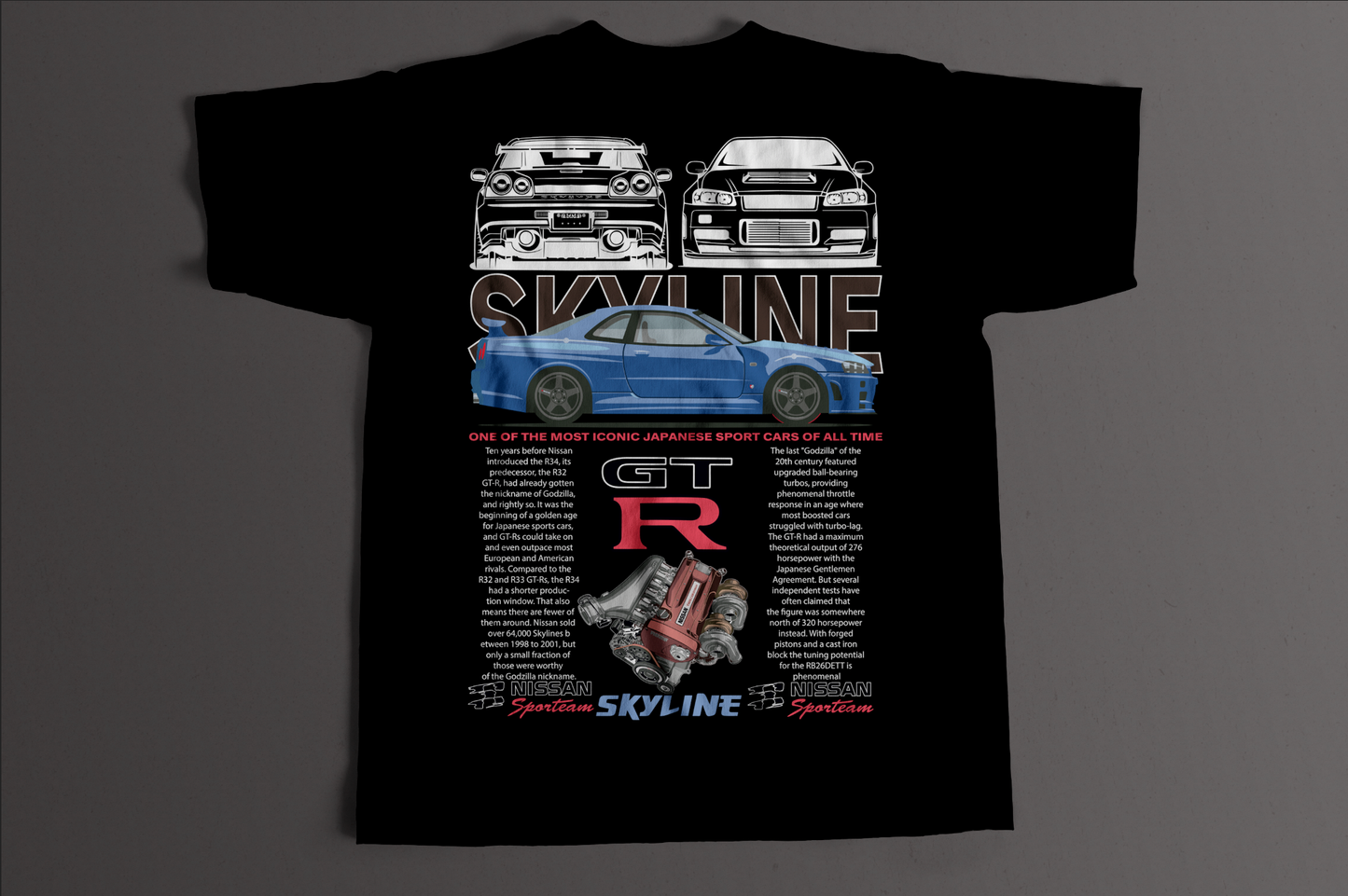 Playera Nissan GTR