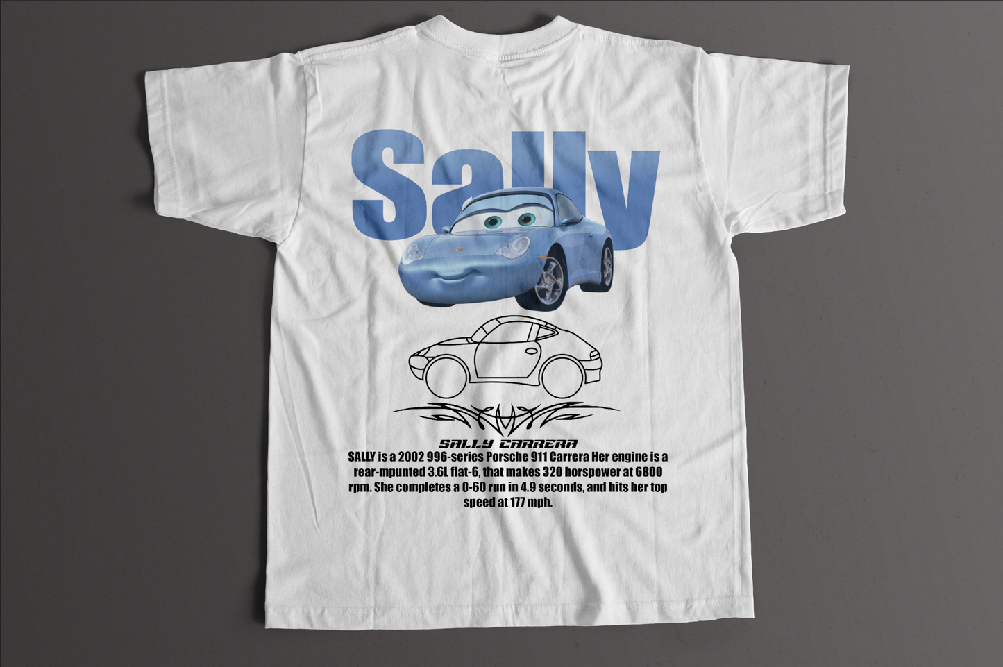 Playera Sally Cars tatuaje