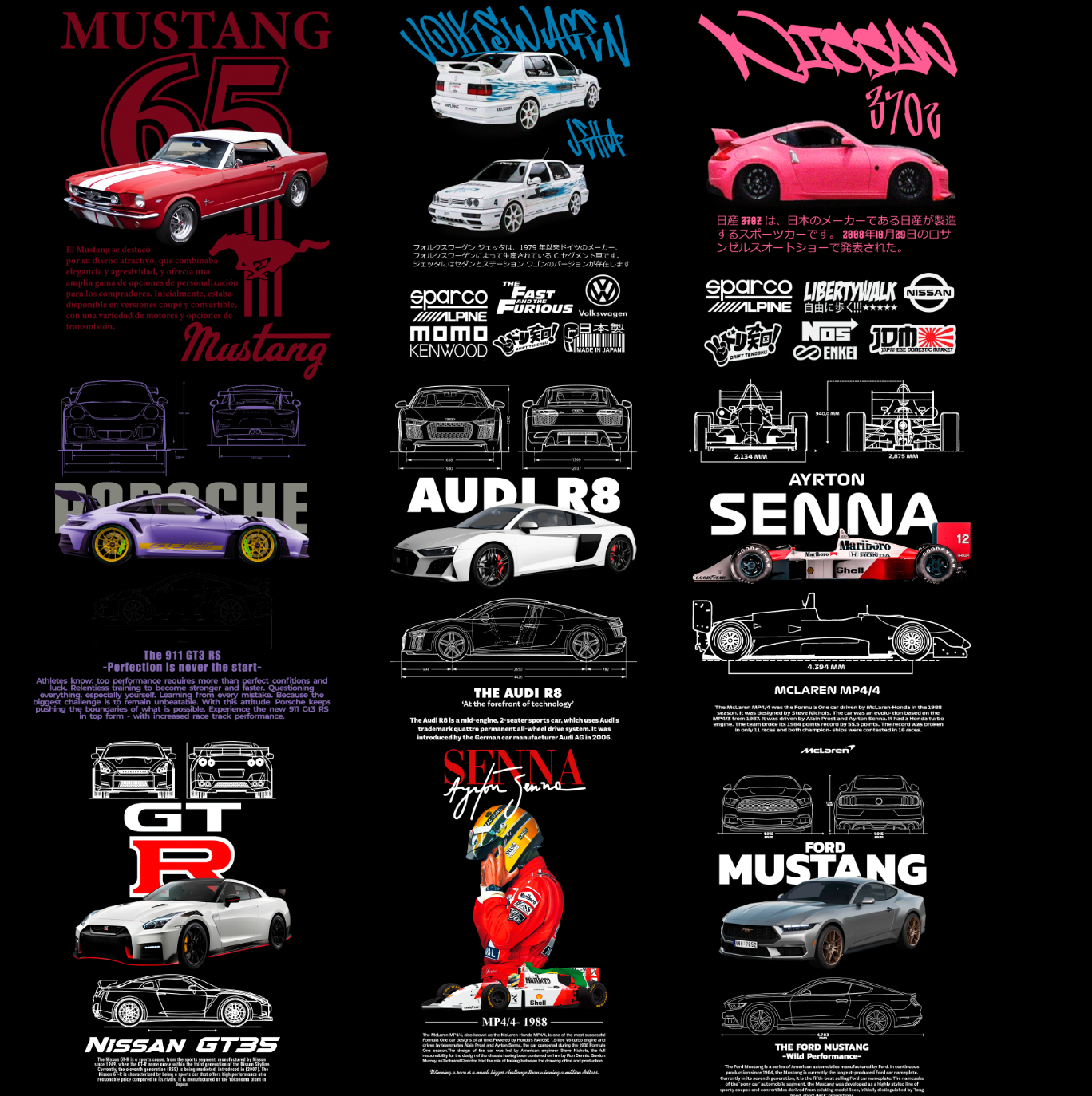 Paquete de diseños Autos 2025