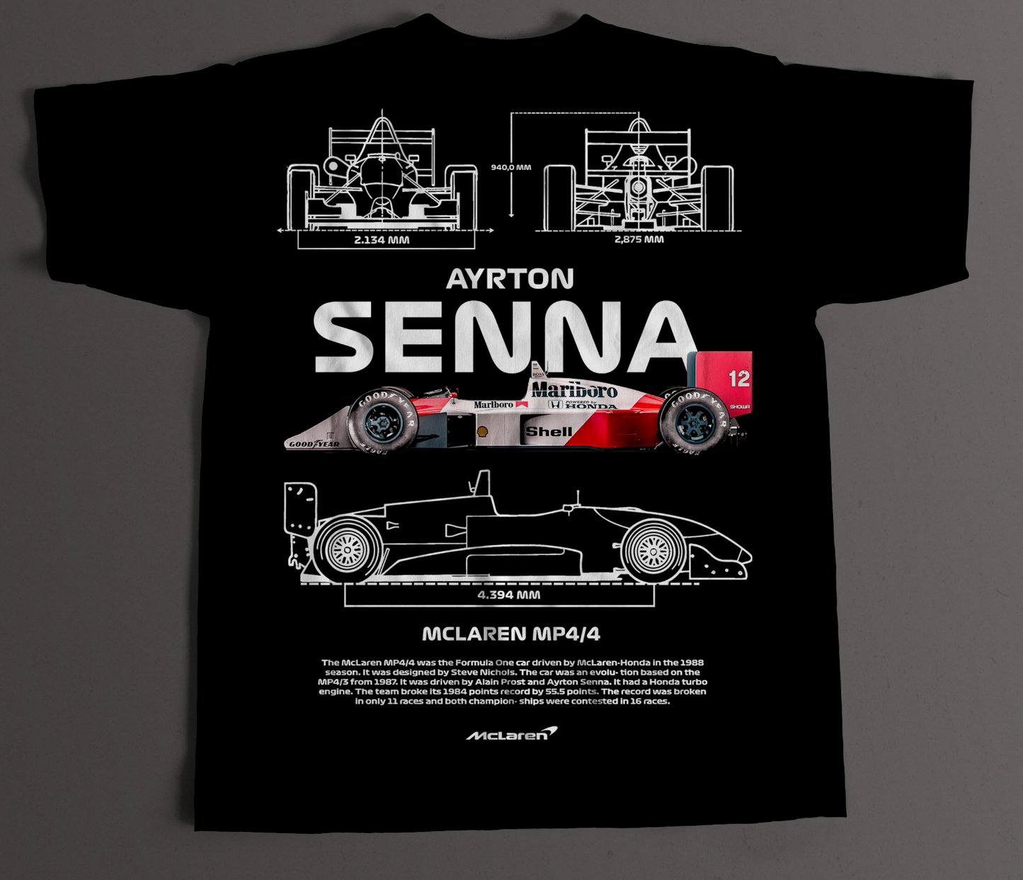 Playera Ayrton Senna-Monoplaza