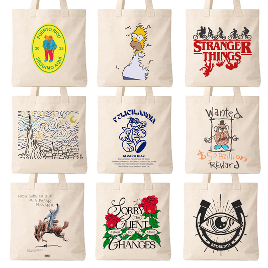 Paquete emprendedor 10 Tote Bags Personalizadas